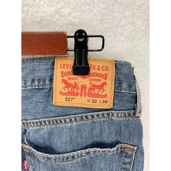 Levi’s 527 Jeans Men’s Size 32x30 Blue Bootcut Mid Rise Denim Workwear Pants - Picture 6 of 8